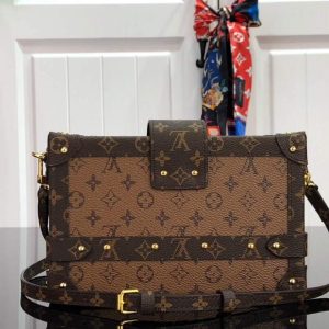 LV M44154 Louis Vuitton Petite Malle Monogram Reverse M44199 Bag - Voguebags