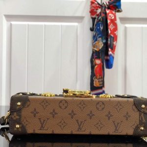 LV M44154 Louis Vuitton Petite Malle Monogram Reverse M44199 Bag - Voguebags