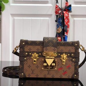 LV M44154 Louis Vuitton Petite Malle Monogram Reverse M44199 Bag - Voguebags