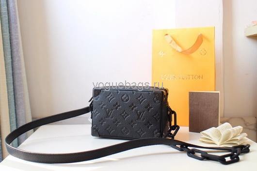 LV M44480 Louis Vuitton Mini Soft Trunk Monogram Black M44735 Bag - Voguebags