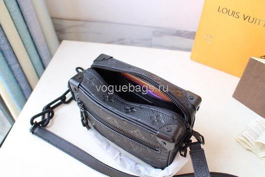 LV M44480 Louis Vuitton Mini Soft Trunk Monogram Black M44735 Bag - Voguebags