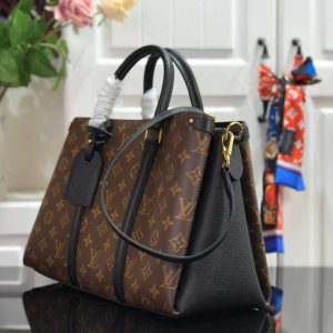 LV M44817 Louis Vuitton Soufflot MM M44903 Bag Monogram Canvas Black - luxibagsmall