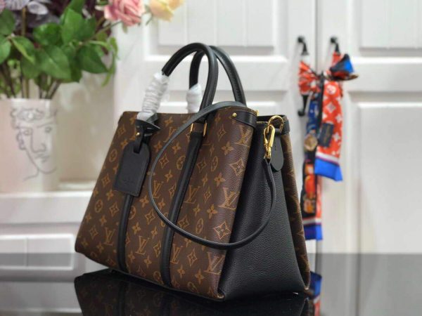 LV M44817 Louis Vuitton Soufflot MM M44903 Bag Monogram Canvas Black - luxibagsmall