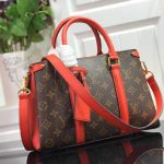 LV M44818 Louis Vuitton Soufflot BB Bag M44817 Monogram Canvas Red - luxibagsmall