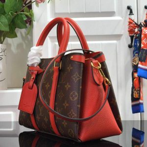 LV M44818 Louis Vuitton Soufflot BB Bag M44817 Monogram Canvas Red - luxibagsmall