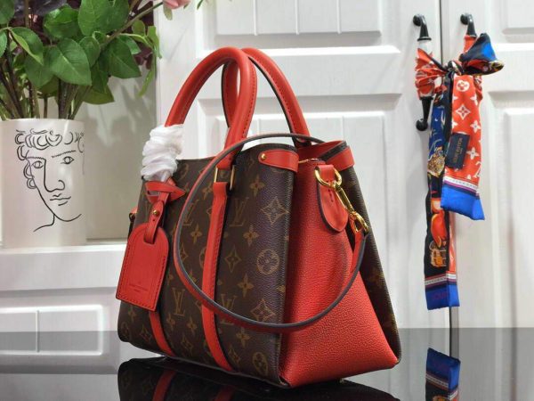 LV M44818 Louis Vuitton Soufflot BB Bag M44817 Monogram Canvas Red - luxibagsmall