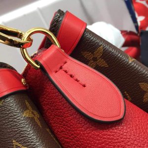 LV M44818 Louis Vuitton Soufflot BB Bag M44817 Monogram Canvas Red - luxibagsmall