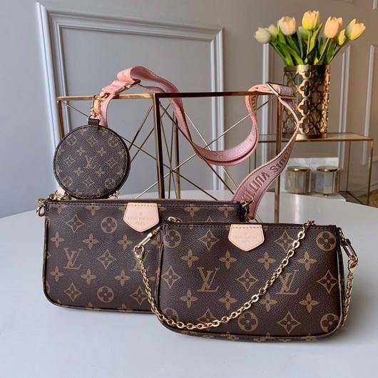 LV M44840 Louis Vuitton Multi Pochette M44813 Bag Pink - luxibagsmall