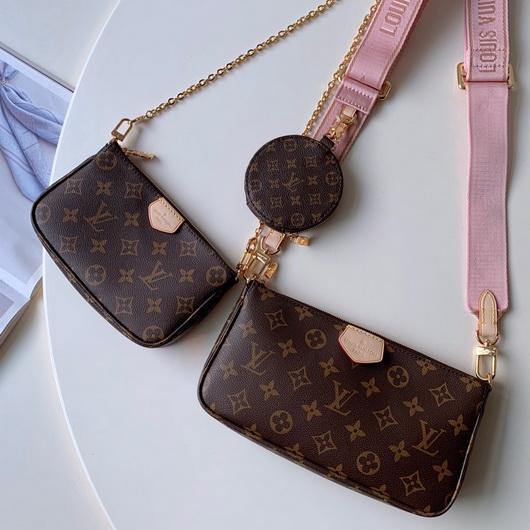 LV M44840 Louis Vuitton Multi Pochette M44813 Bag Pink - luxibagsmall