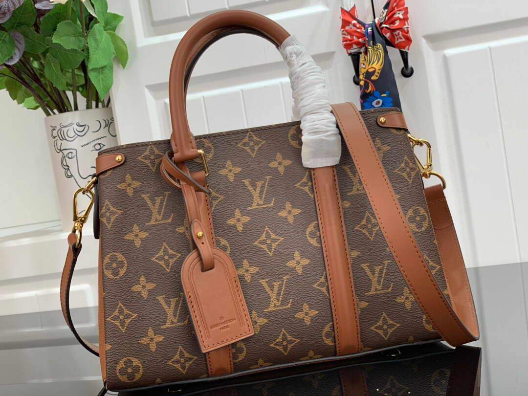 LV M44898 Louis Vuitton Soufflot BB Bag M44817 Monogram Canvas Brown - luxibagsmall