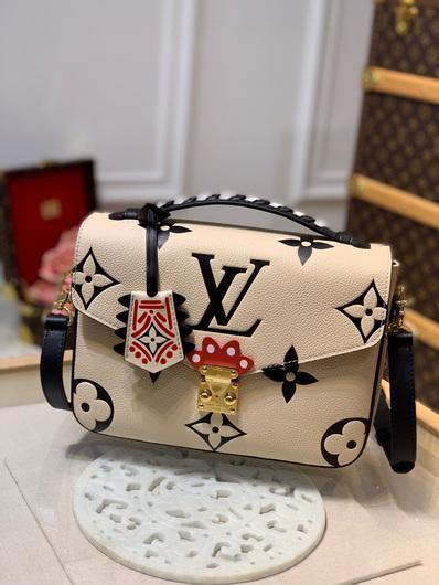 LV M45384 Louis vuitton M45385 Crafty Pochette Metis Monogram Beige - luxibagsmall