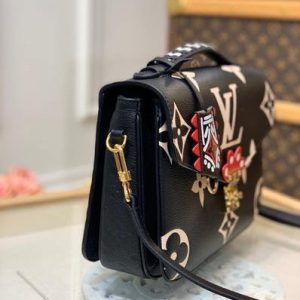 LV M45385 Louis vuitton M45384 Crafty Pochette Metis Monogram Black - luxibagsmall