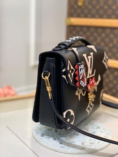 LV M45385 Louis vuitton M45384 Crafty Pochette Metis Monogram Black - luxibagsmall