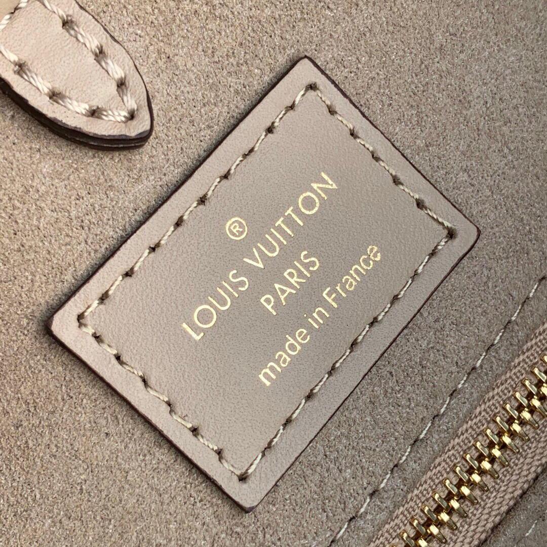 LV M45494 Louis Vuitton ONTHEGO MM Bag M45495 Cream and Beige - luxibagsmall