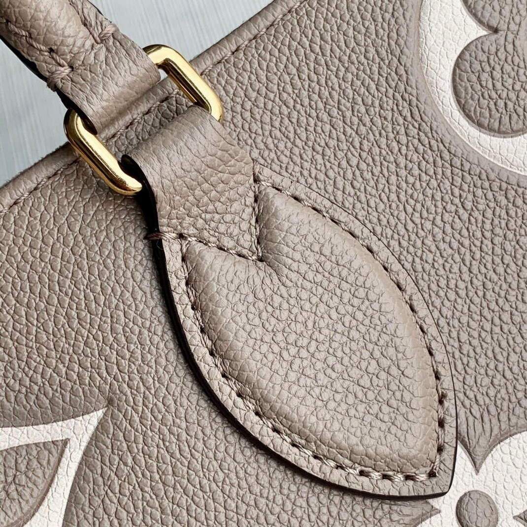 LV M45494 Louis Vuitton ONTHEGO MM Bag M45495 Cream and Beige - luxibagsmall