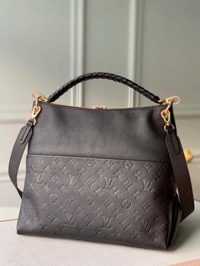 LV M45522 Louis Vuitton Maida Hobo Tote Bag Black - luxibagsmall