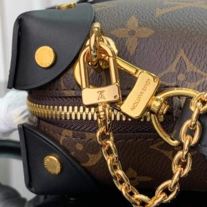 LV M45571 Louis Vuitton Petite Malle Souple Bag Monogram Black - luxibagsmall