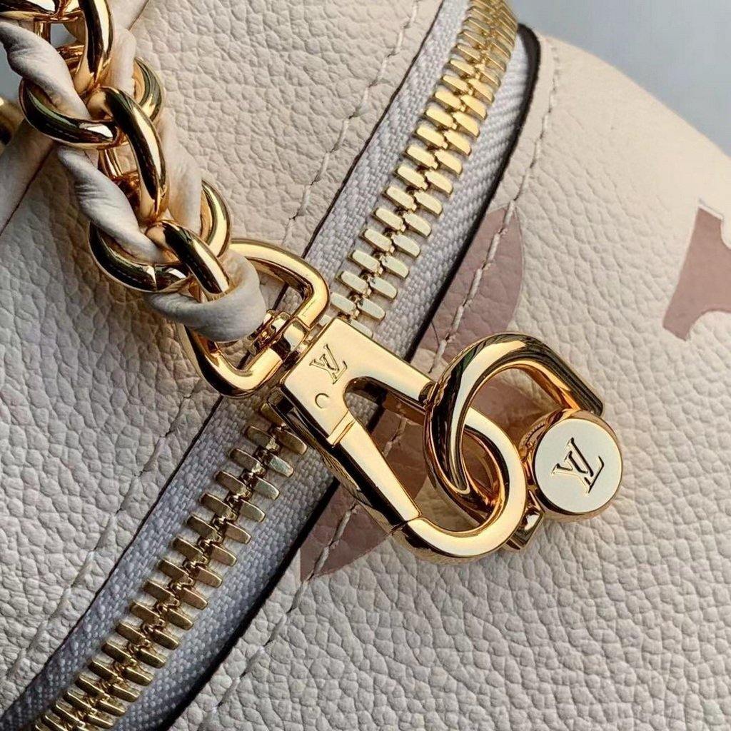 LV M45599 Louis Vuitton Vanity Pm Monogram Empreinte Leather M45608 Cream - luxibagsmall