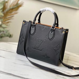 LV M45653 Louis Vuitton Onthego Pm Tote M45660 Bag Black - luxibagsmall