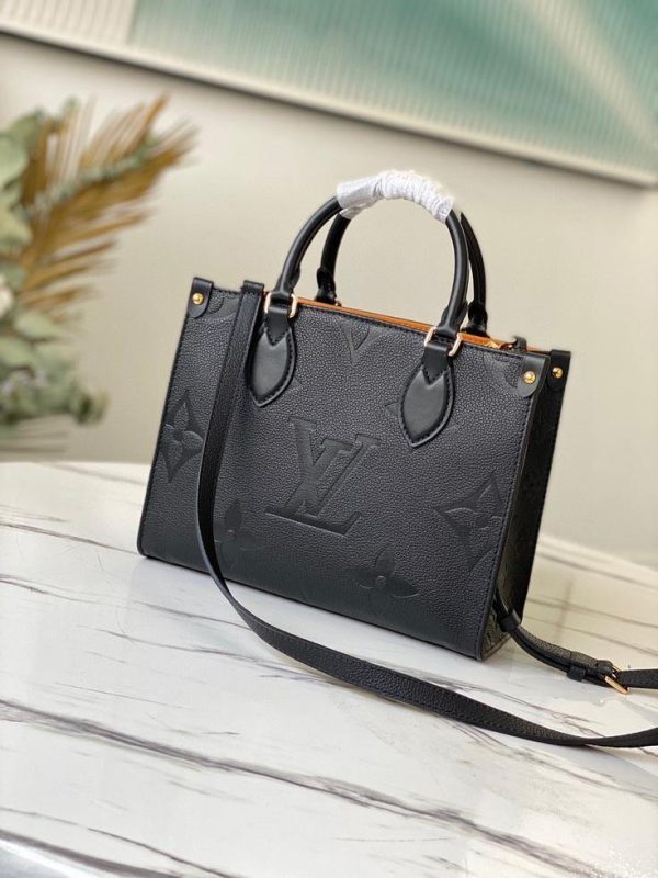 LV M45653 Louis Vuitton Onthego Pm Tote M45660 Bag Black - luxibagsmall