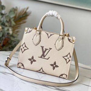 LV M45654 Louis Vuitton Onthego Pm Tote M45659 Bag Cream - luxibagsmall