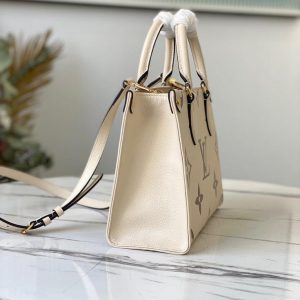 LV M45654 Louis Vuitton Onthego Pm Tote M45659 Bag Cream - luxibagsmall