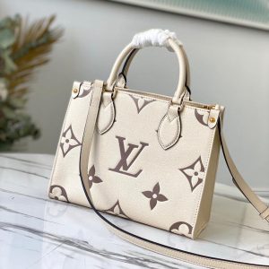 LV M45654 Louis Vuitton Onthego Pm Tote M45659 Bag Cream - luxibagsmall