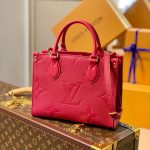 LV M45660 Louis Vuitton Onthego Pm Tote M45653 Bag Red - luxibagsmall