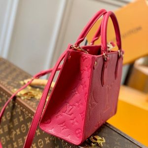 LV M45660 Louis Vuitton Onthego Pm Tote M45653 Bag Red - luxibagsmall