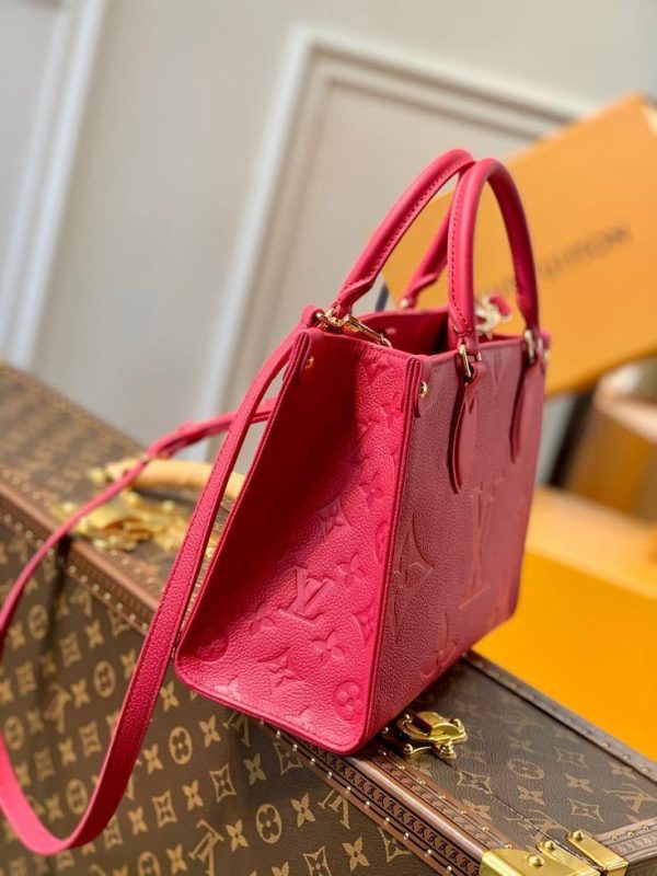 LV M45660 Louis Vuitton Onthego Pm Tote M45653 Bag Red - luxibagsmall