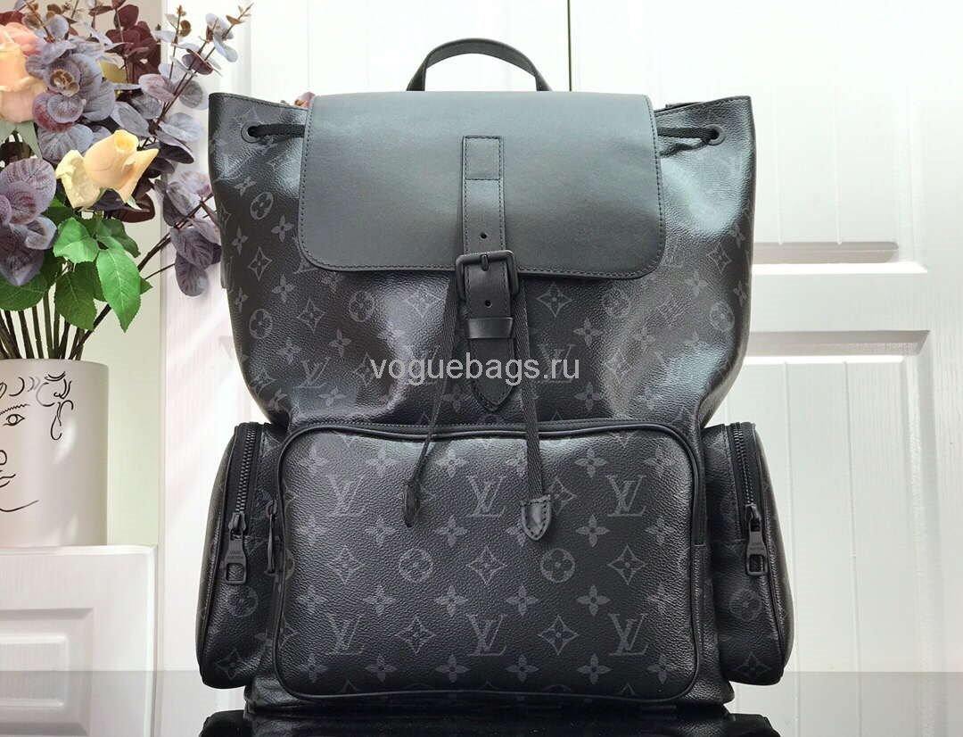 LV M45538 Louis Vuitton Backpack Trio Travel Monogram Eclipse M45670 Bag - Voguebags