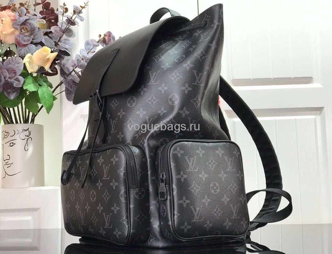 LV M45538 Louis Vuitton Backpack Trio Travel Monogram Eclipse M45670 Bag - Voguebags