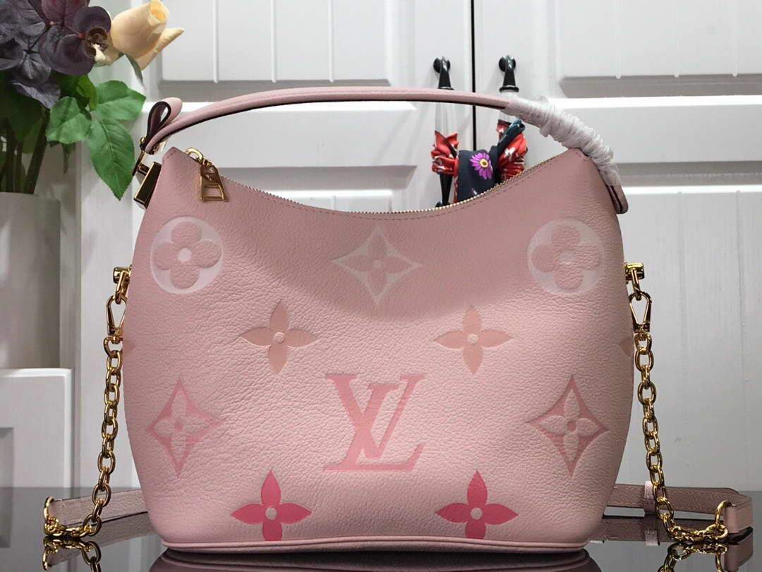 LV M45697 Louis Vuitton Marshmallow Bag M45698 Bouton De Rose Pink - luxibagsmall