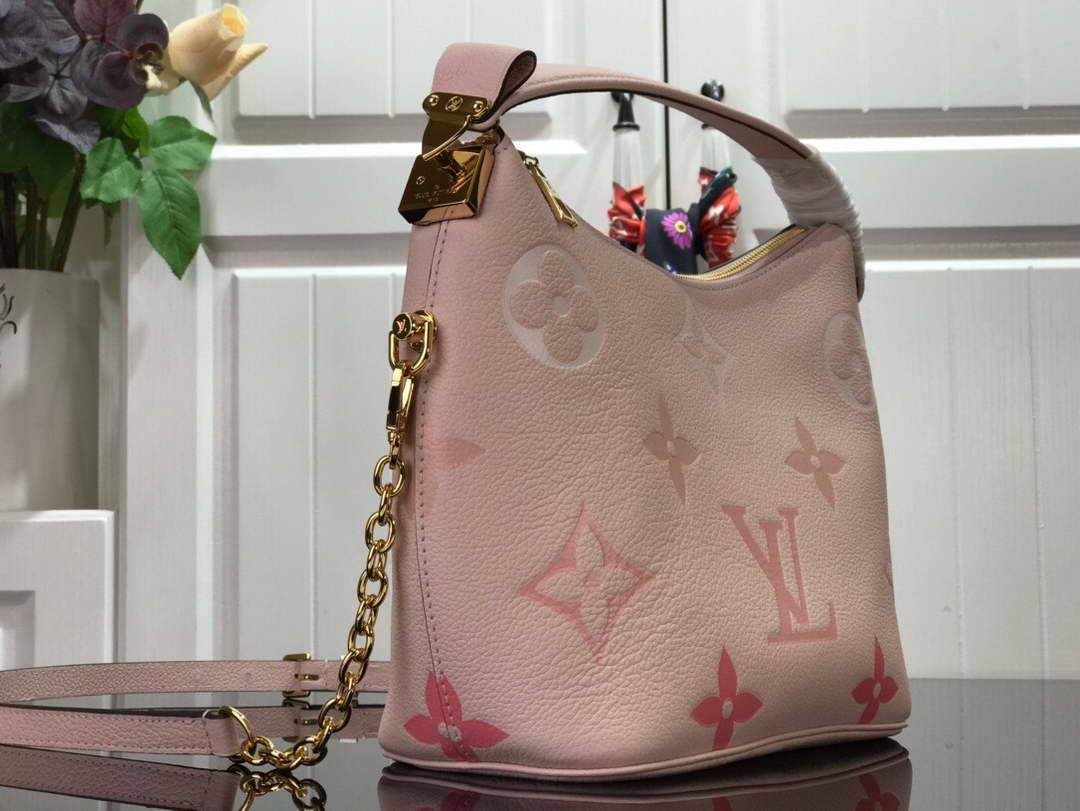 LV M45697 Louis Vuitton Marshmallow Bag M45698 Bouton De Rose Pink - luxibagsmall