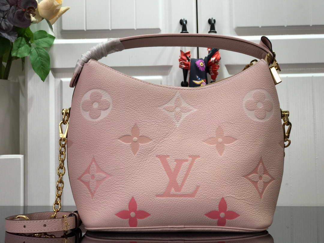 LV M45697 Louis Vuitton Marshmallow Bag M45698 Bouton De Rose Pink - luxibagsmall