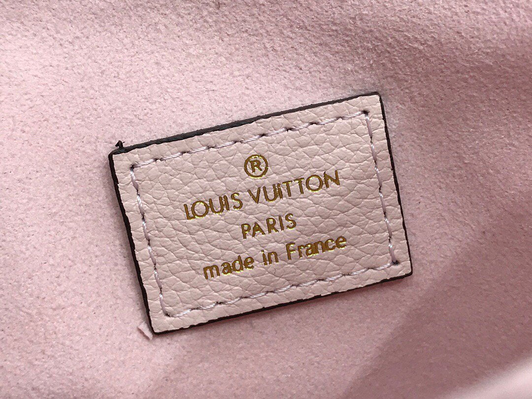 LV M45697 Louis Vuitton Marshmallow Bag M45698 Bouton De Rose Pink - luxibagsmall