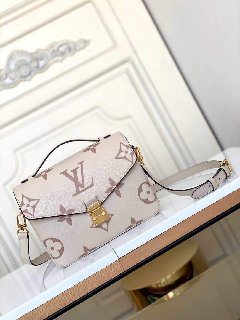 LV M45596 Louis Vuitton Pochette Métis M45773 Bag Cream Pink - luxibagsmall