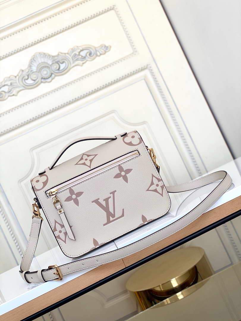 LV M45596 Louis Vuitton Pochette Métis M45773 Bag Cream Pink - luxibagsmall