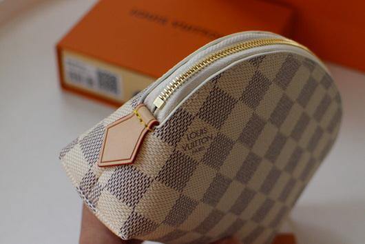 LV N60024 Louis Vuitton M47515 Cosmetic Pouch PM Damier Azur - luxibagsmall