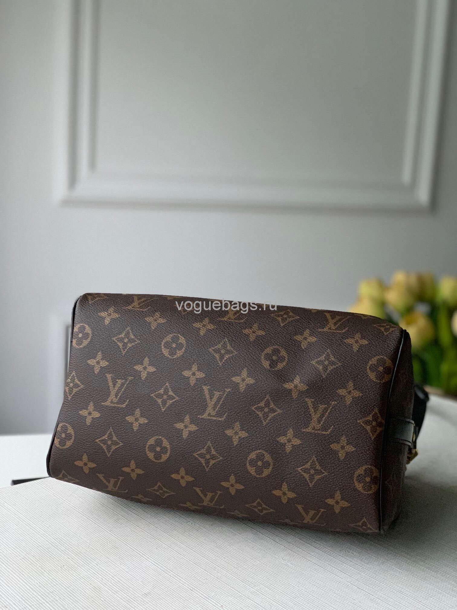 LV M48285 Louis Vuitton Speedy Bandouliere 25 Bag Monogram Canvas M41113 Black - Voguebags