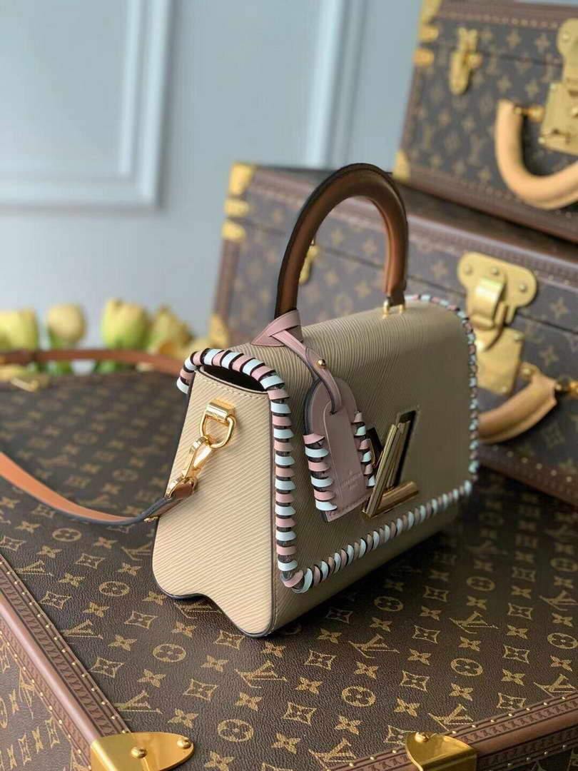 LV M50283 Louis Vuitton Twist MM Bag Apricot - Voguebags