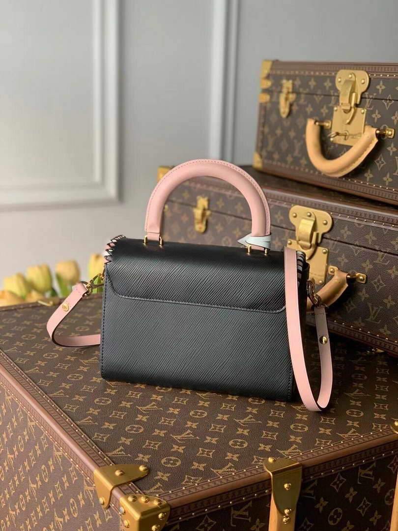 LV M50283 Louis Vuitton Twist MM Bag Black - Voguebags