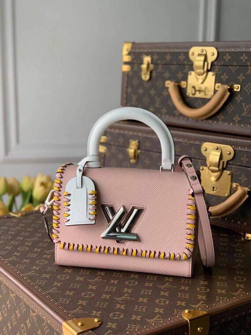 LV M50283 Louis Vuitton Twist MM Bag Pink - Voguebags