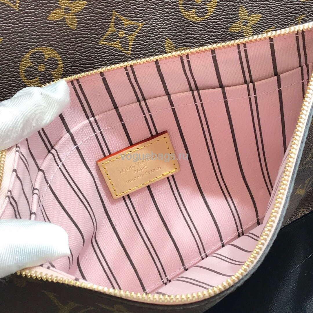 LV M50366 Louis Vuitton Neverfull MM Monogram M41178 Bag Pink - Voguebags