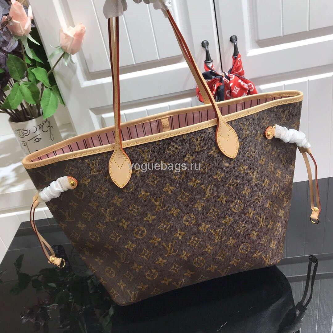 LV M50366 Louis Vuitton Neverfull MM Monogram M41178 Bag Pink - Voguebags