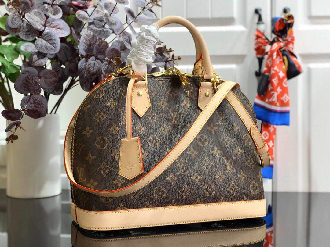 LV M53152 Louis Vuitton Alma BB Monogram N41221 Bag - luxibagsmall