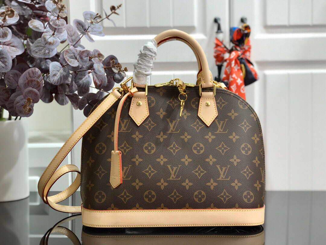 LV M53152 Louis Vuitton Alma BB Monogram N41221 Bag - luxibagsmall