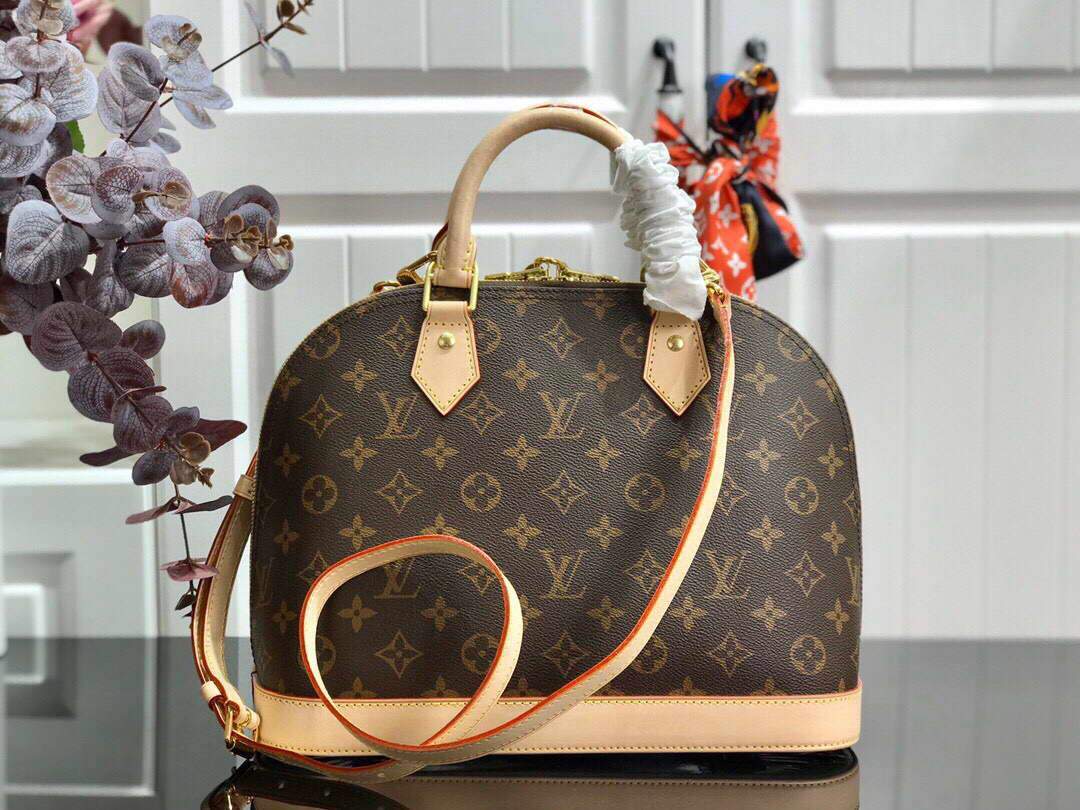 LV M53152 Louis Vuitton Alma BB Monogram N41221 Bag - luxibagsmall