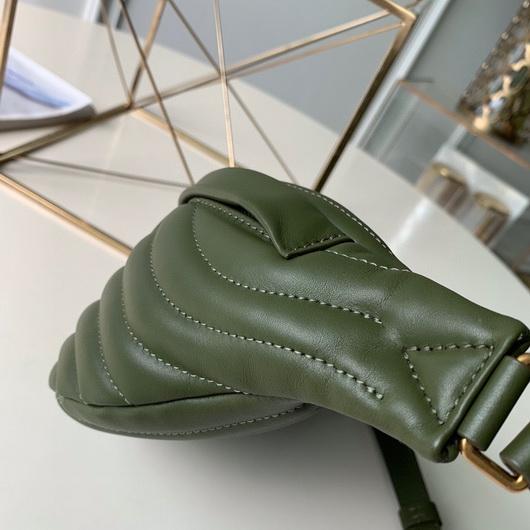 LV M53861 Louis Vuitton New Wave Leather Bumbag M55528 Green - luxibagsmall