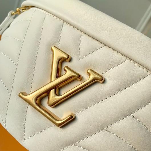 LV M55331 Louis Vuitton New Wave Leather Bumbag M53861 White - luxibagsmall